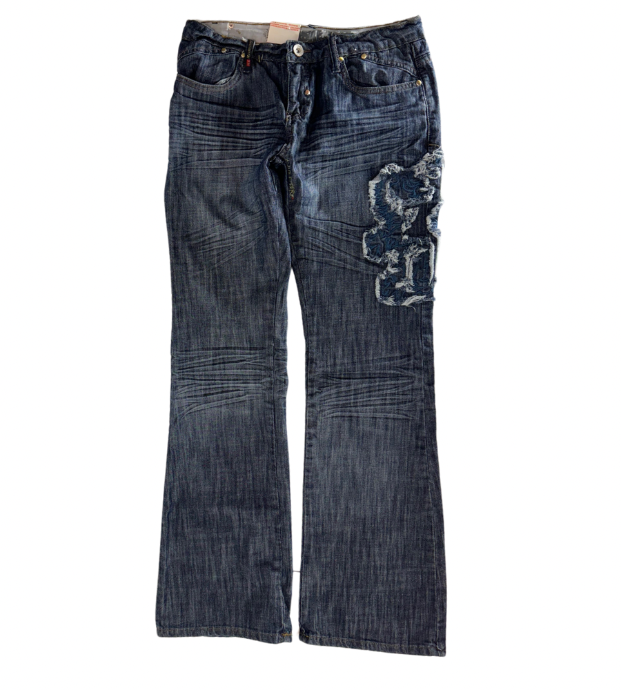 Lågmidjade jeans–stl: S