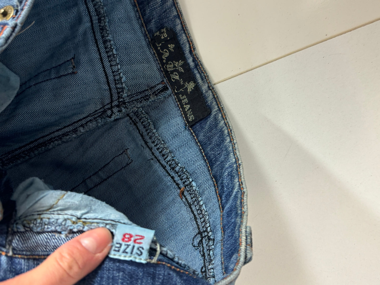 Lågmidjade jeans stl: XXXS