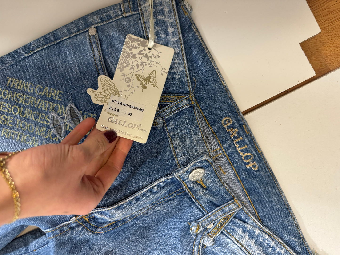 Lågmidjade jeans stl: S