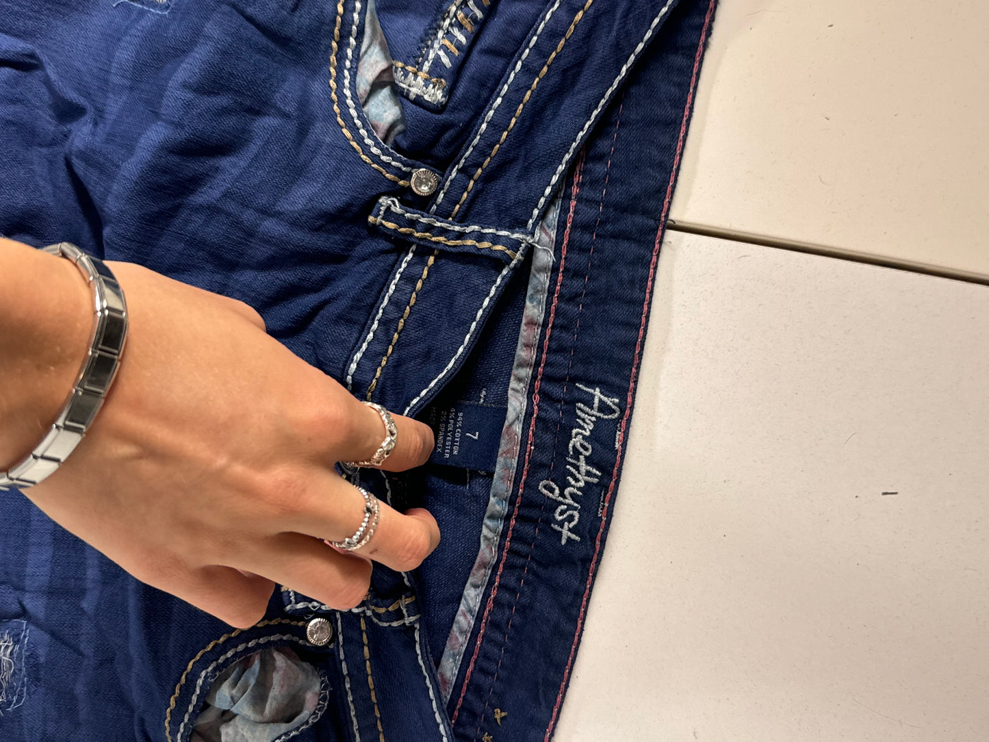 Lågmidjade jeans stl: S