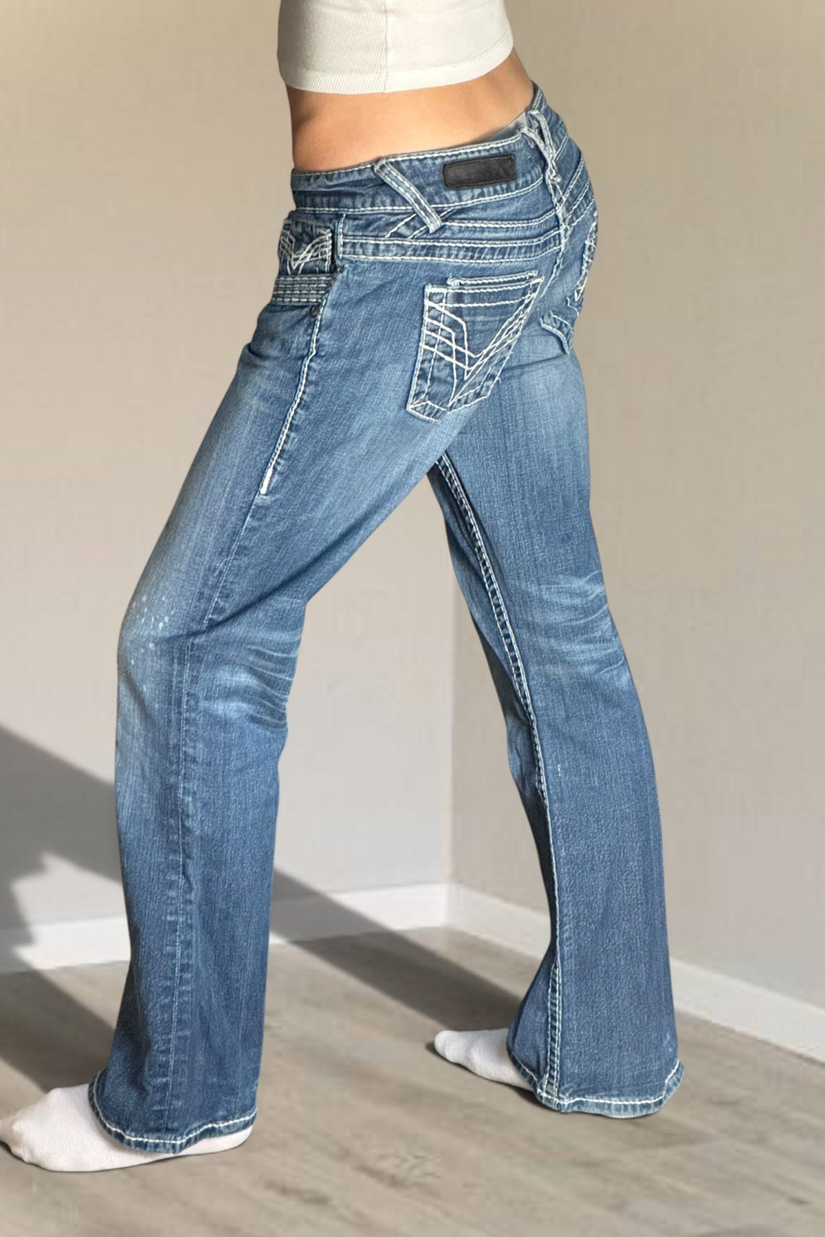 Lågmidjade jeans stl: S