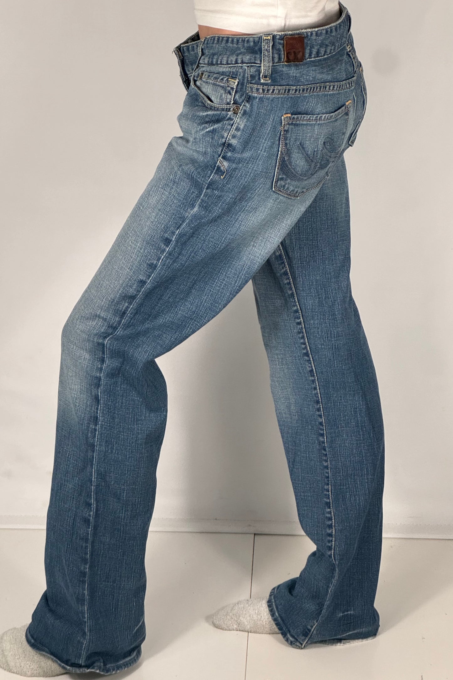 Lavtaljede jeans str: M