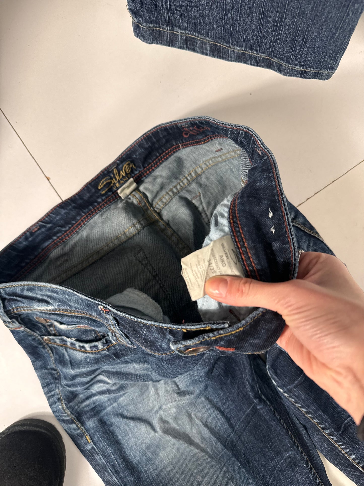 Lågmidjade jeans stl: L