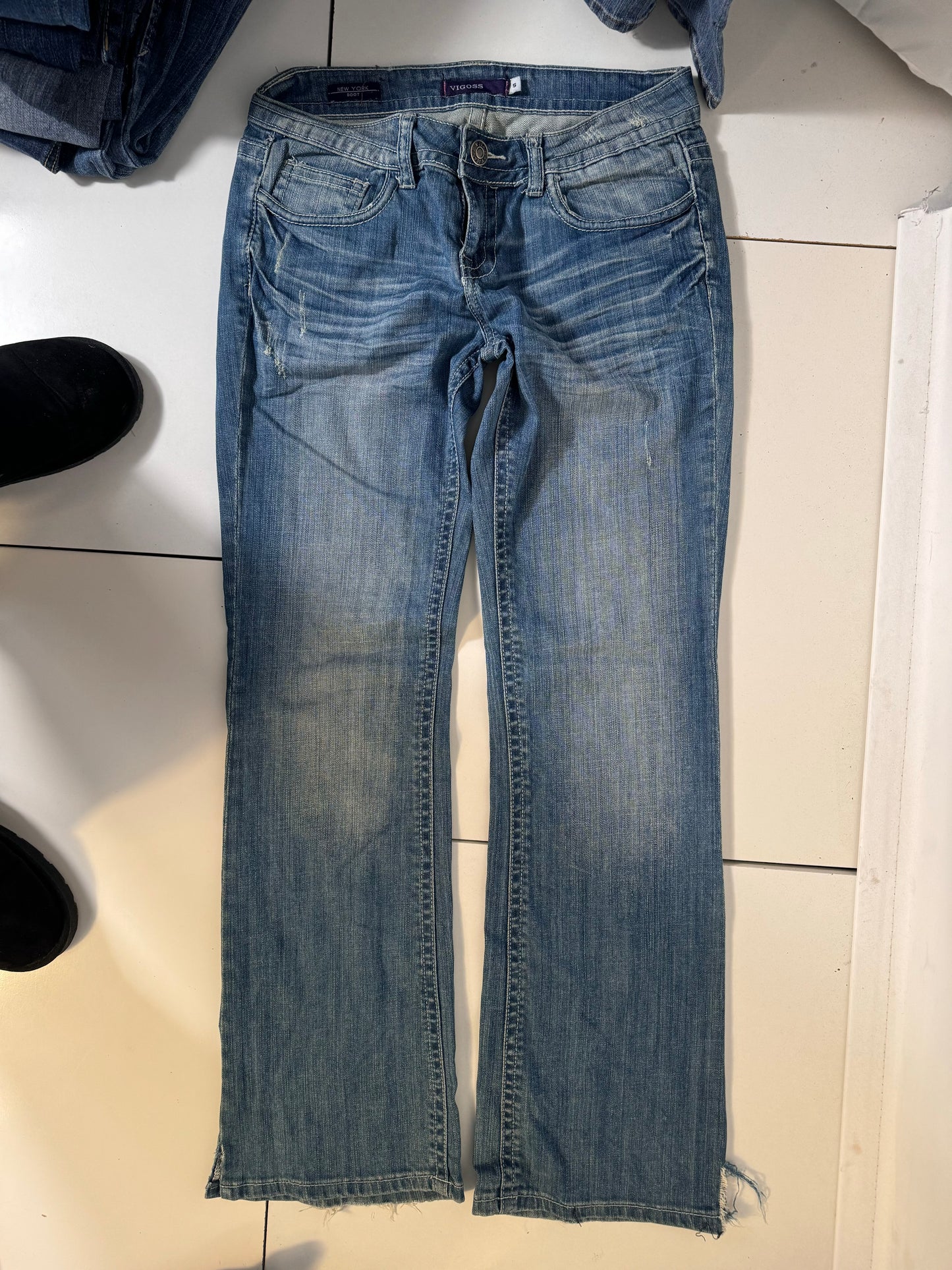 Lavtaljede jeans str: S