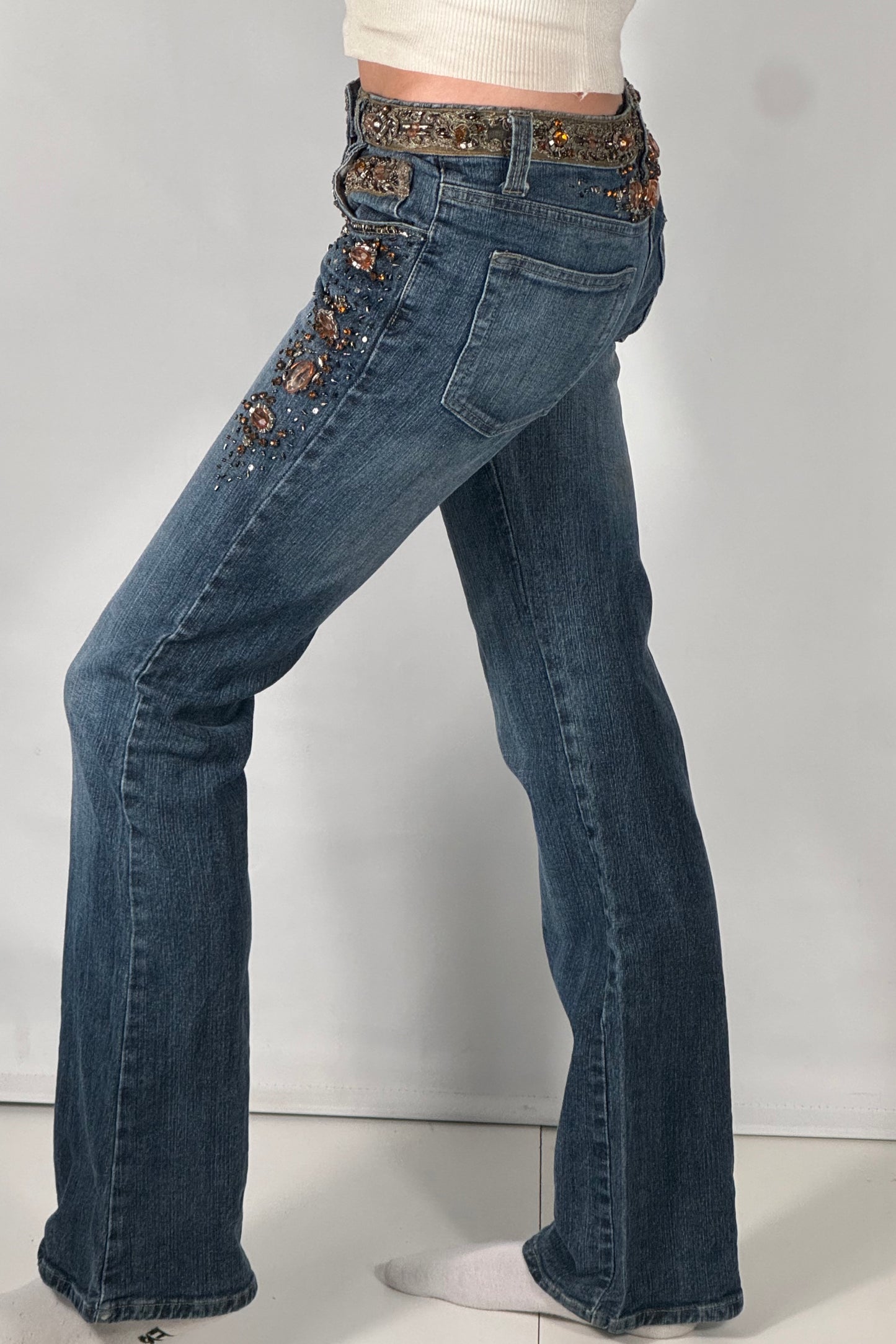 Lågmidjade jeans stl: XXS
