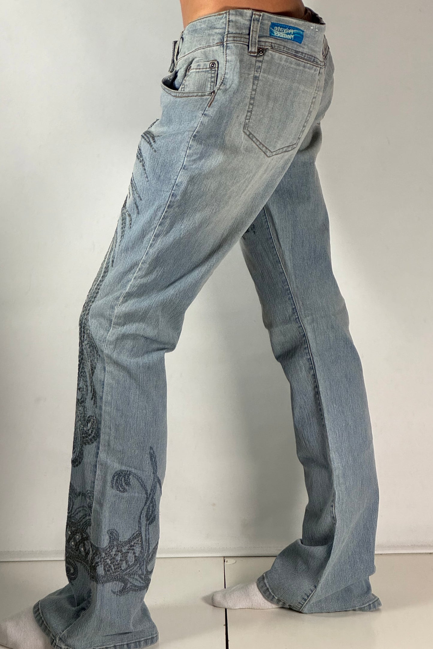 Lågmidjade jeans stl: M