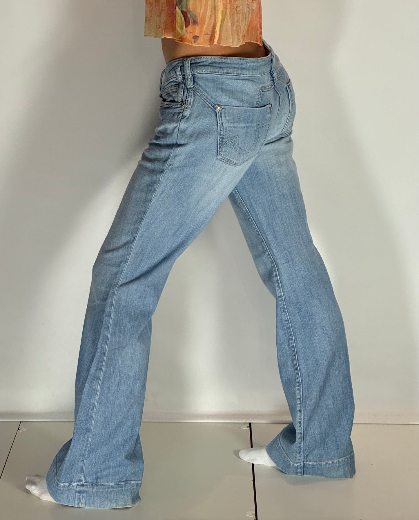 Lågmidjade jeans–stl: M