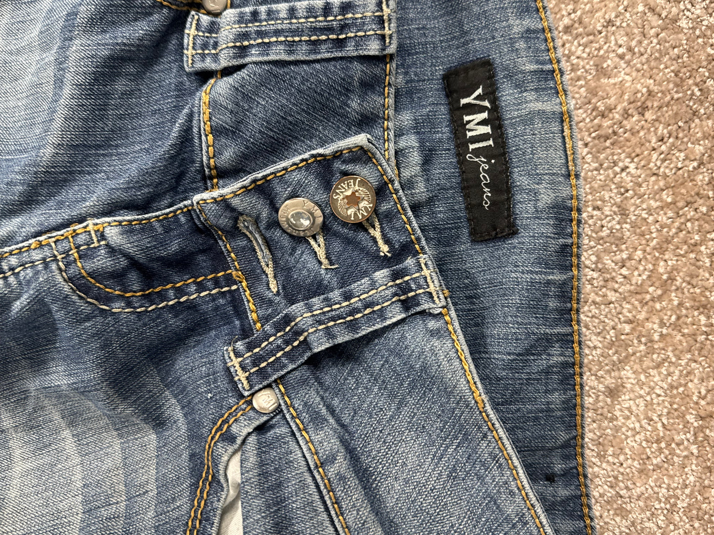Lavtaljede jeans str: S