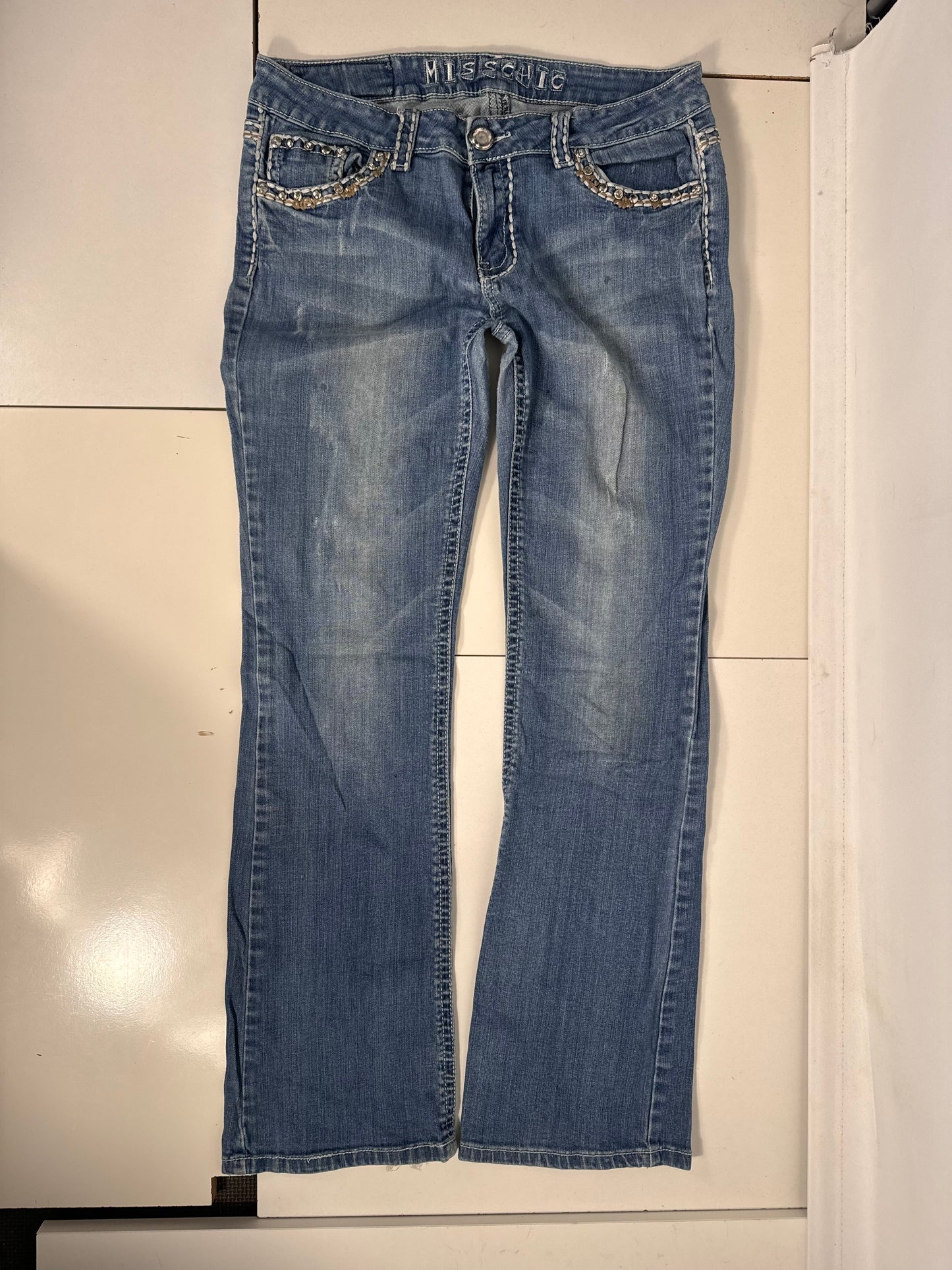 Lågmidjade jeans stl: M