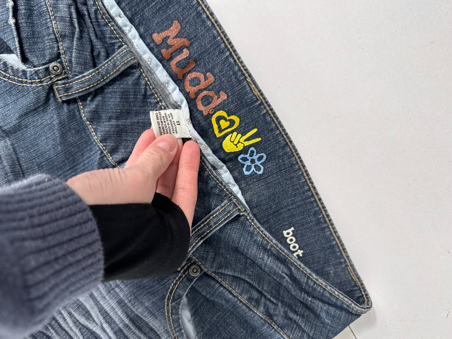 Lavtaljede jeans str: M