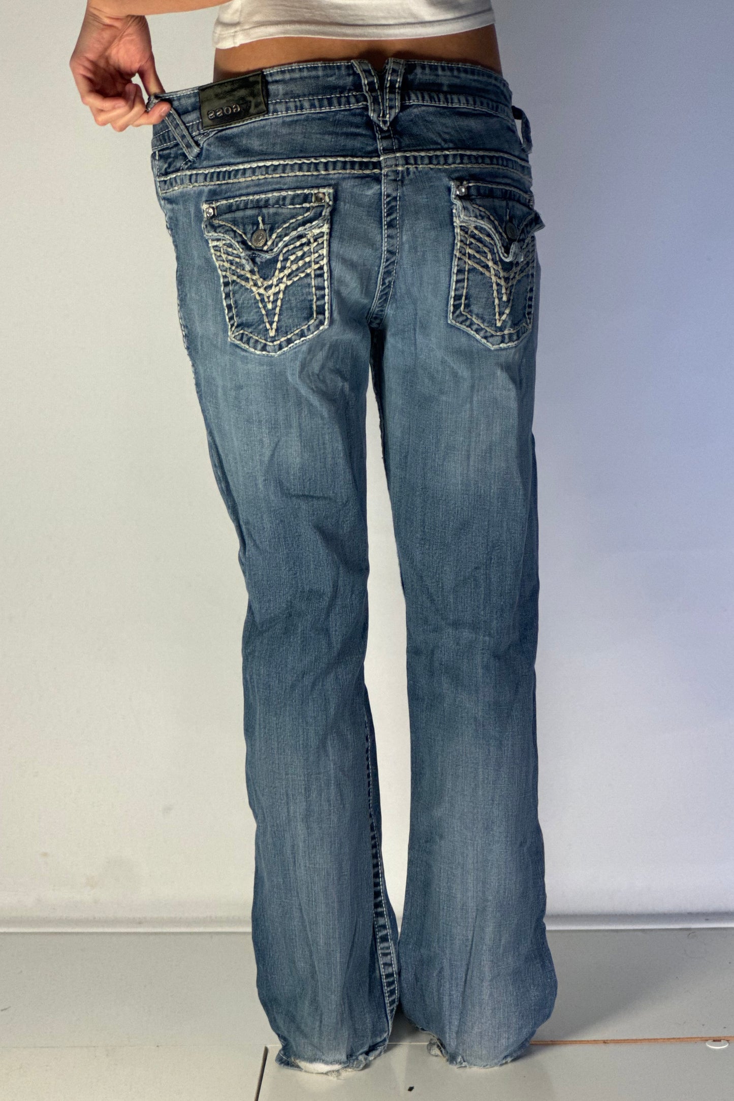 Lågmidjade jeans stl: M