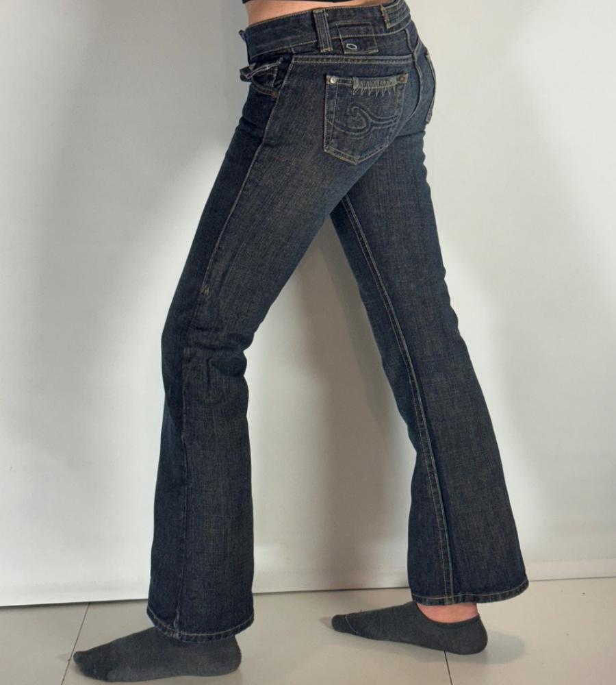Lågmidjade jeans–stl: XXS