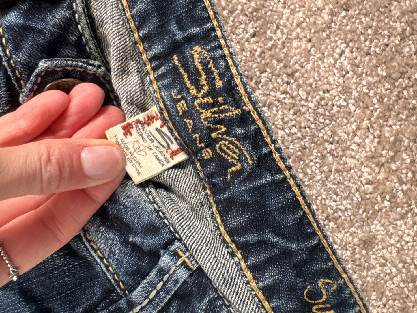 Lågmidjade jeans stl: S