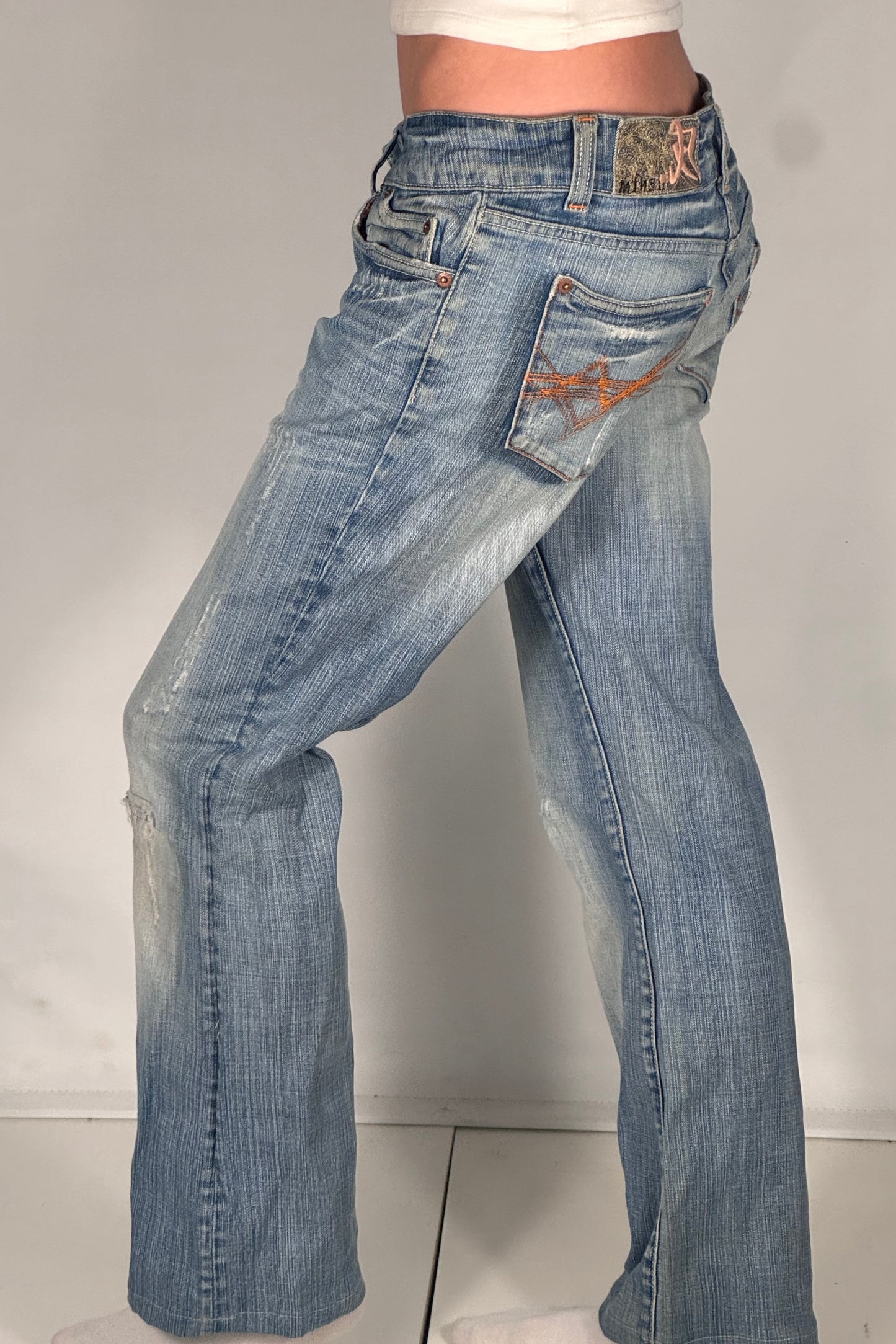 Lavtaljede jeans str: S