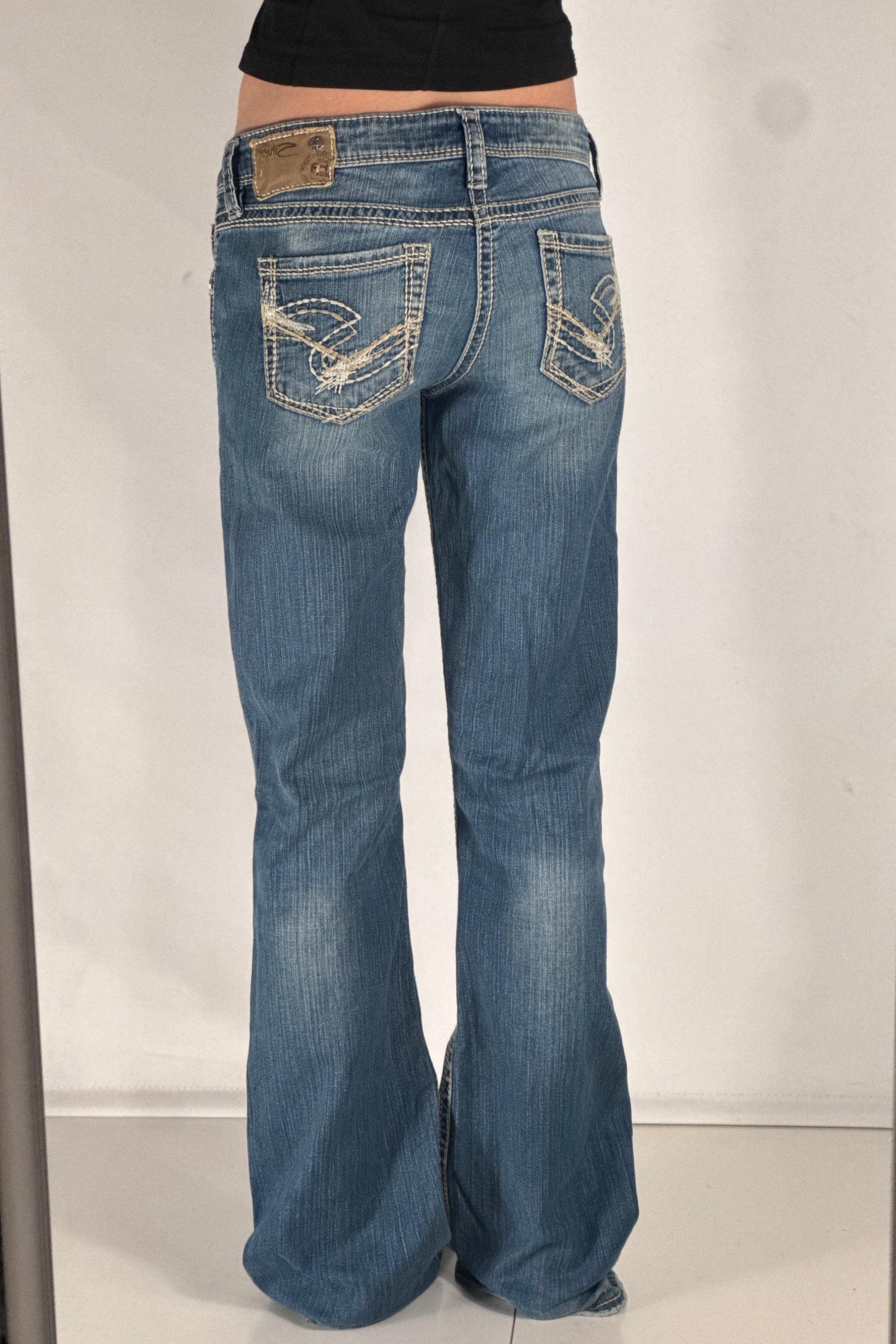 Lågmidjade jeans stl: S