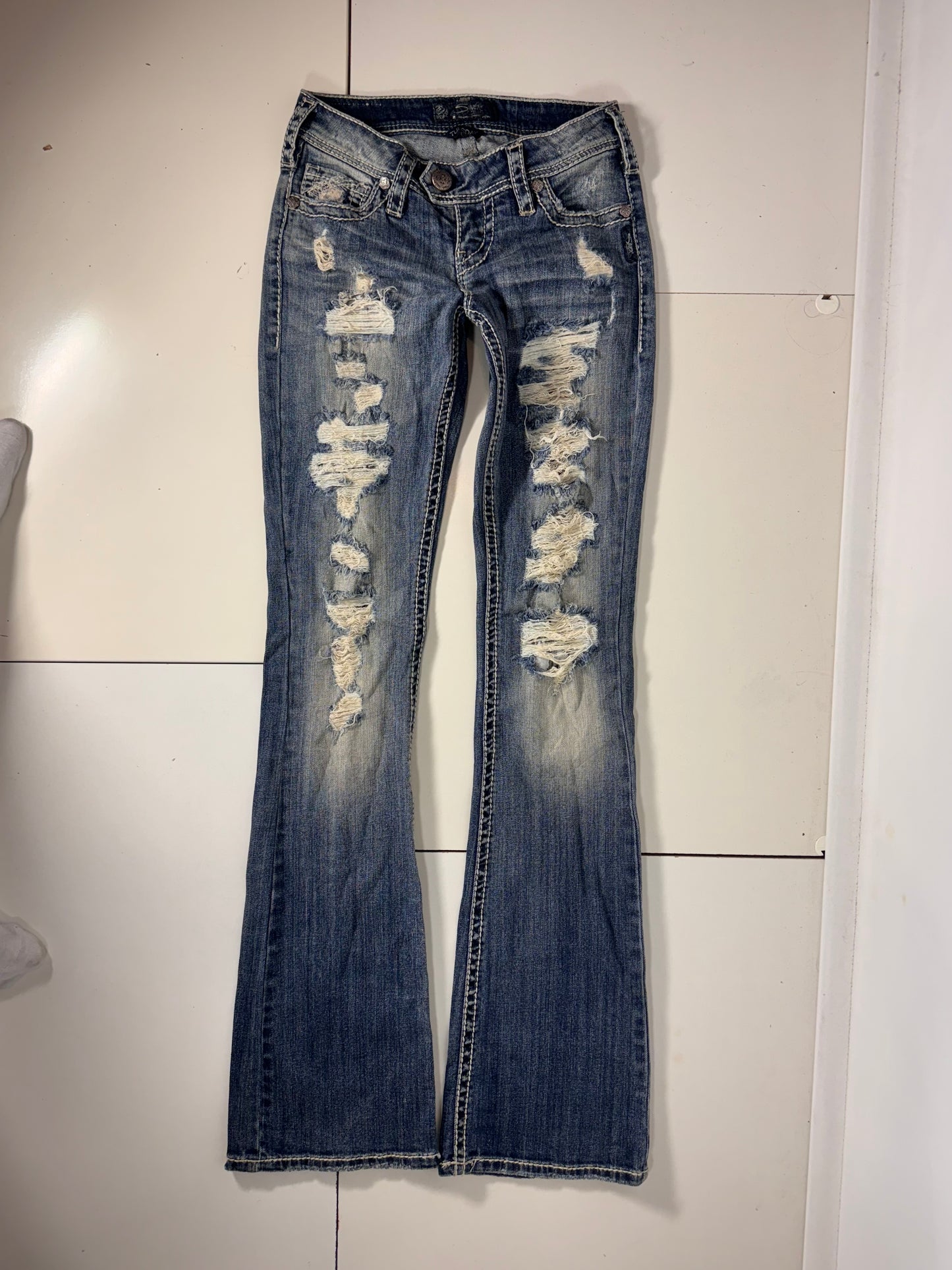 Lågmidjade jeans stl: XXS