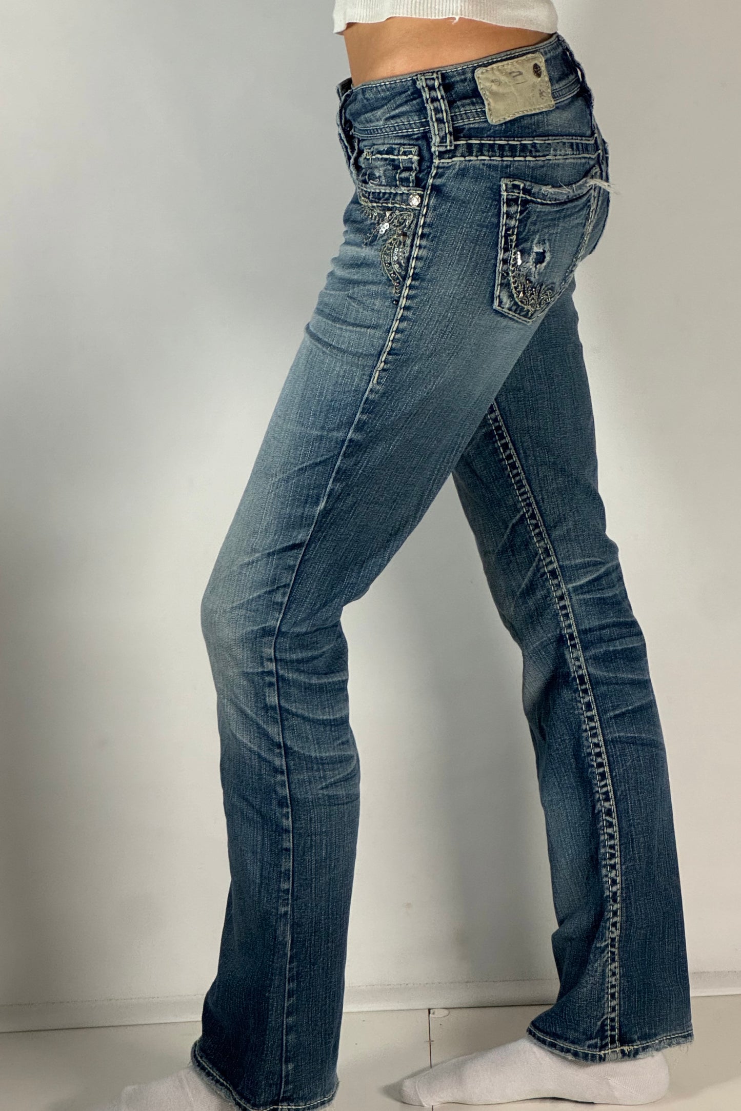Lågmidjade jeans stl: XS
