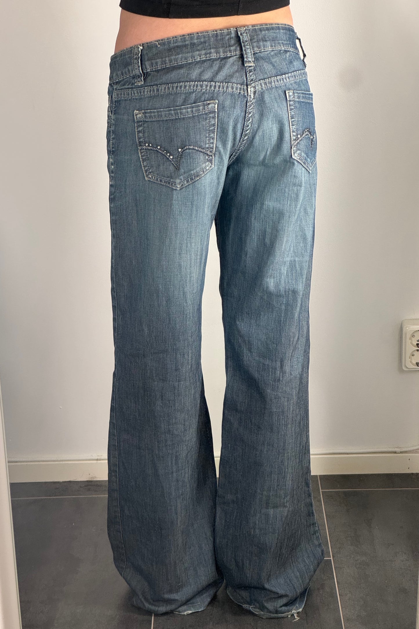 Lågmidjade jeans stl: S