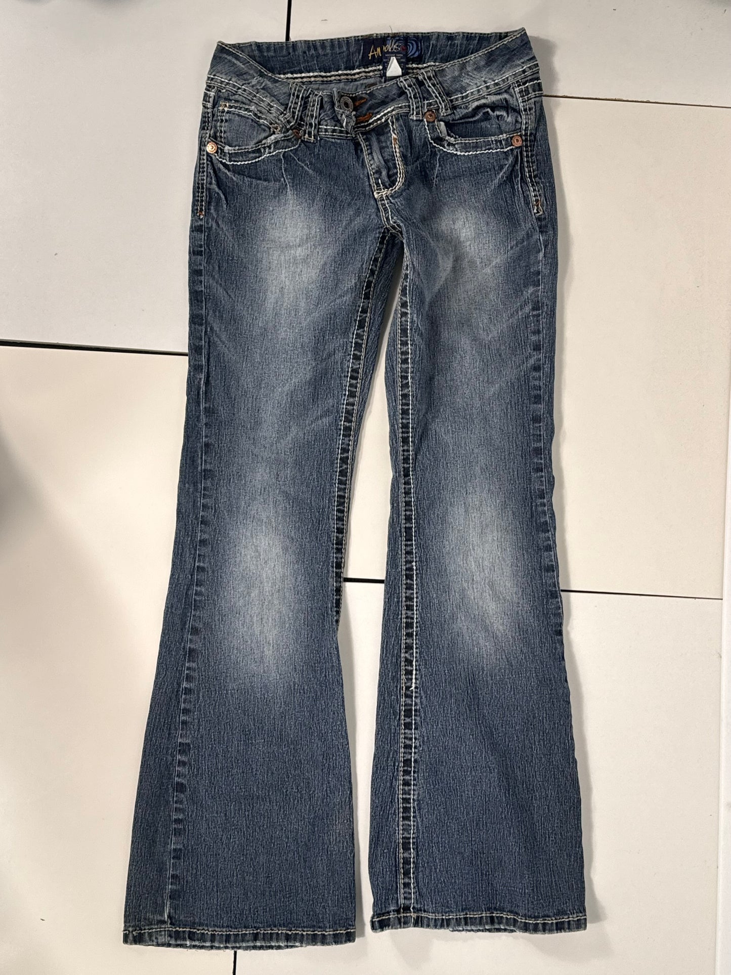 Lavtaljede jeans str: S