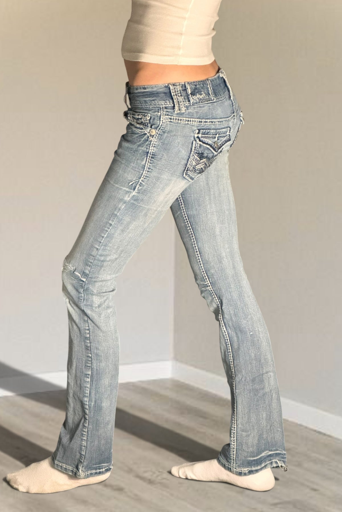 Lågmidjade jeans stl: XXS