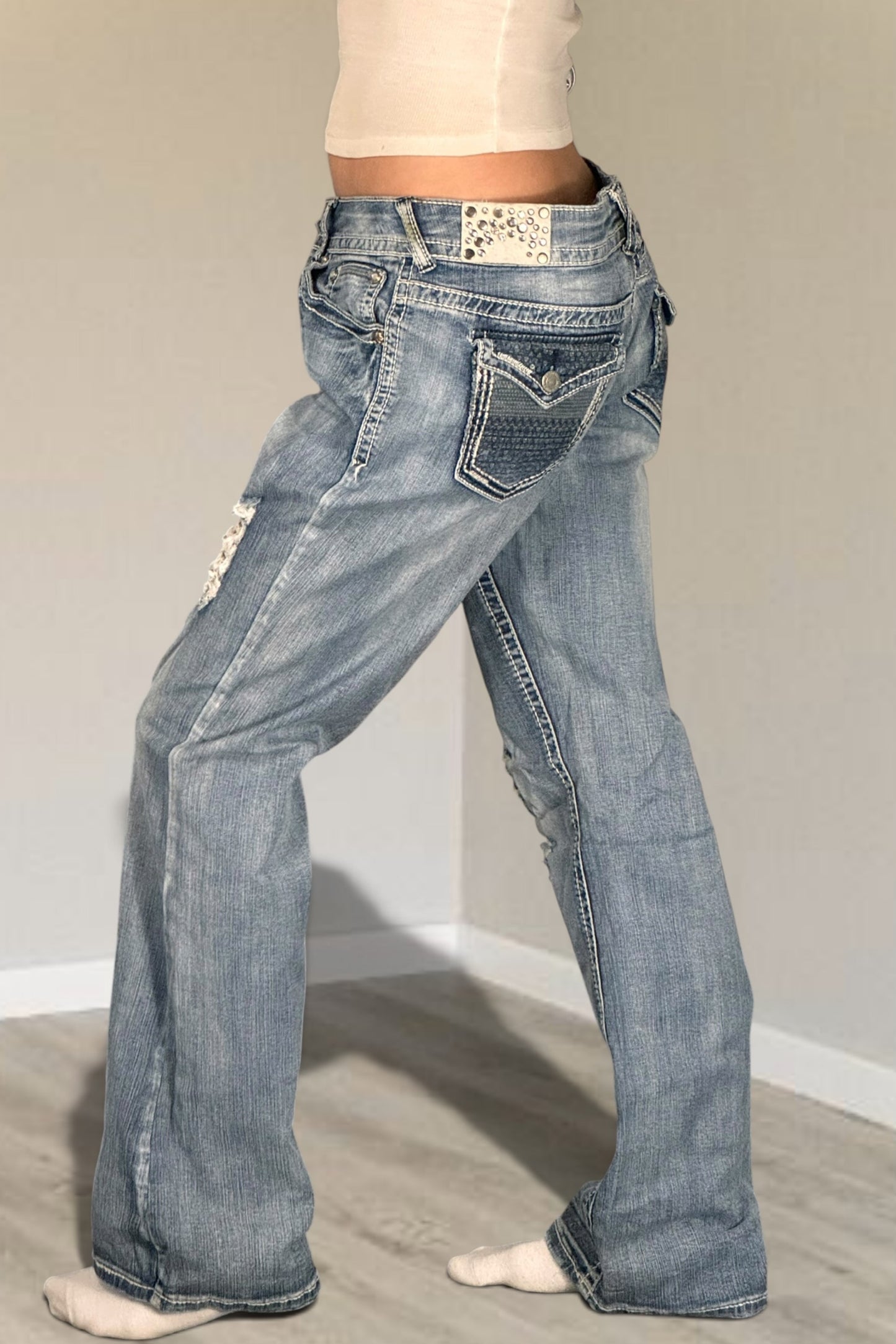 Lågmidjade jeans stl: L