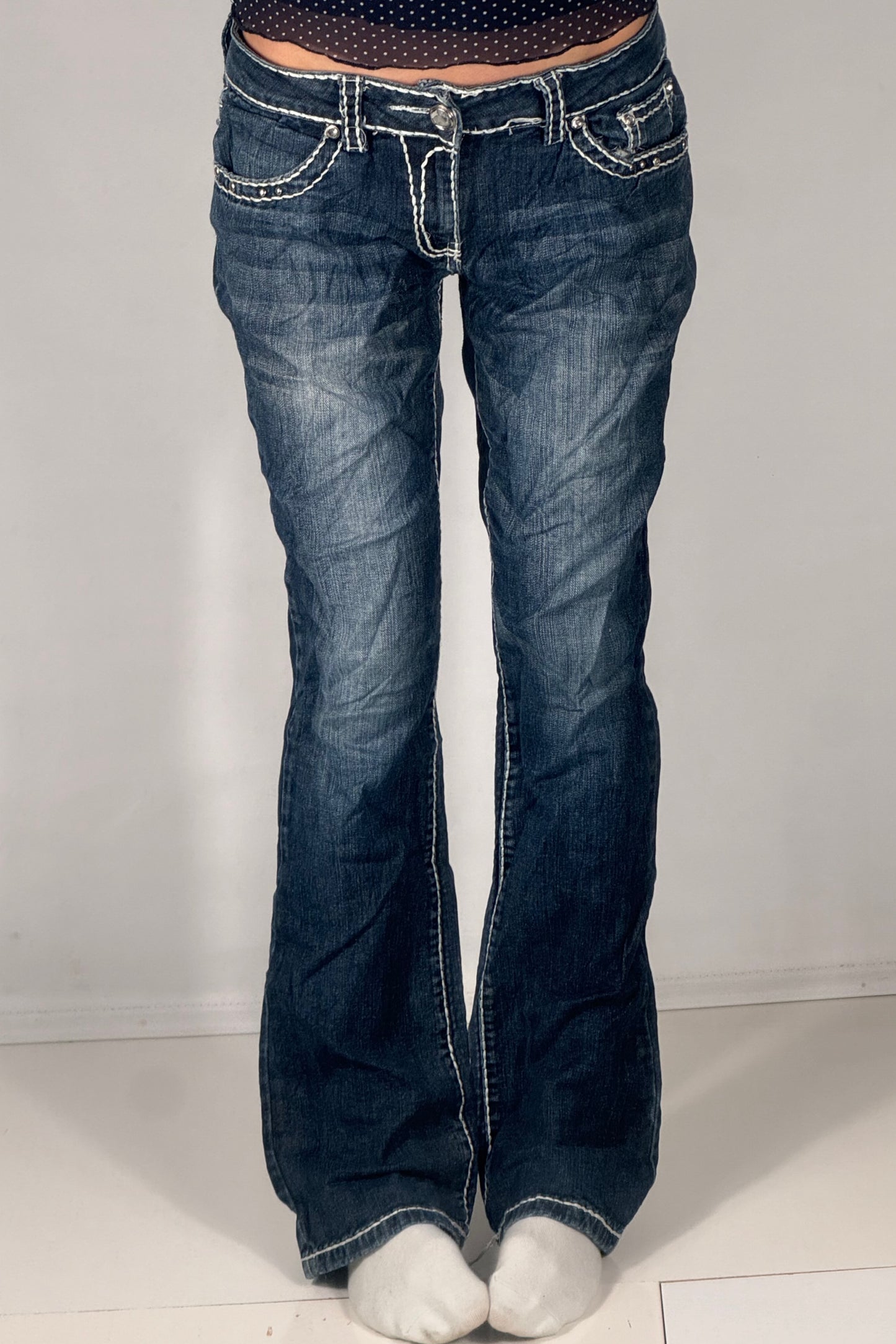 Lavt liv jeans str: S/M