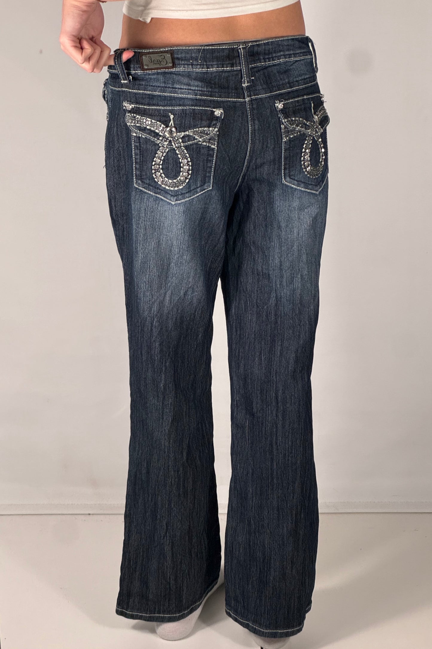 Lavtaljede jeans str: M