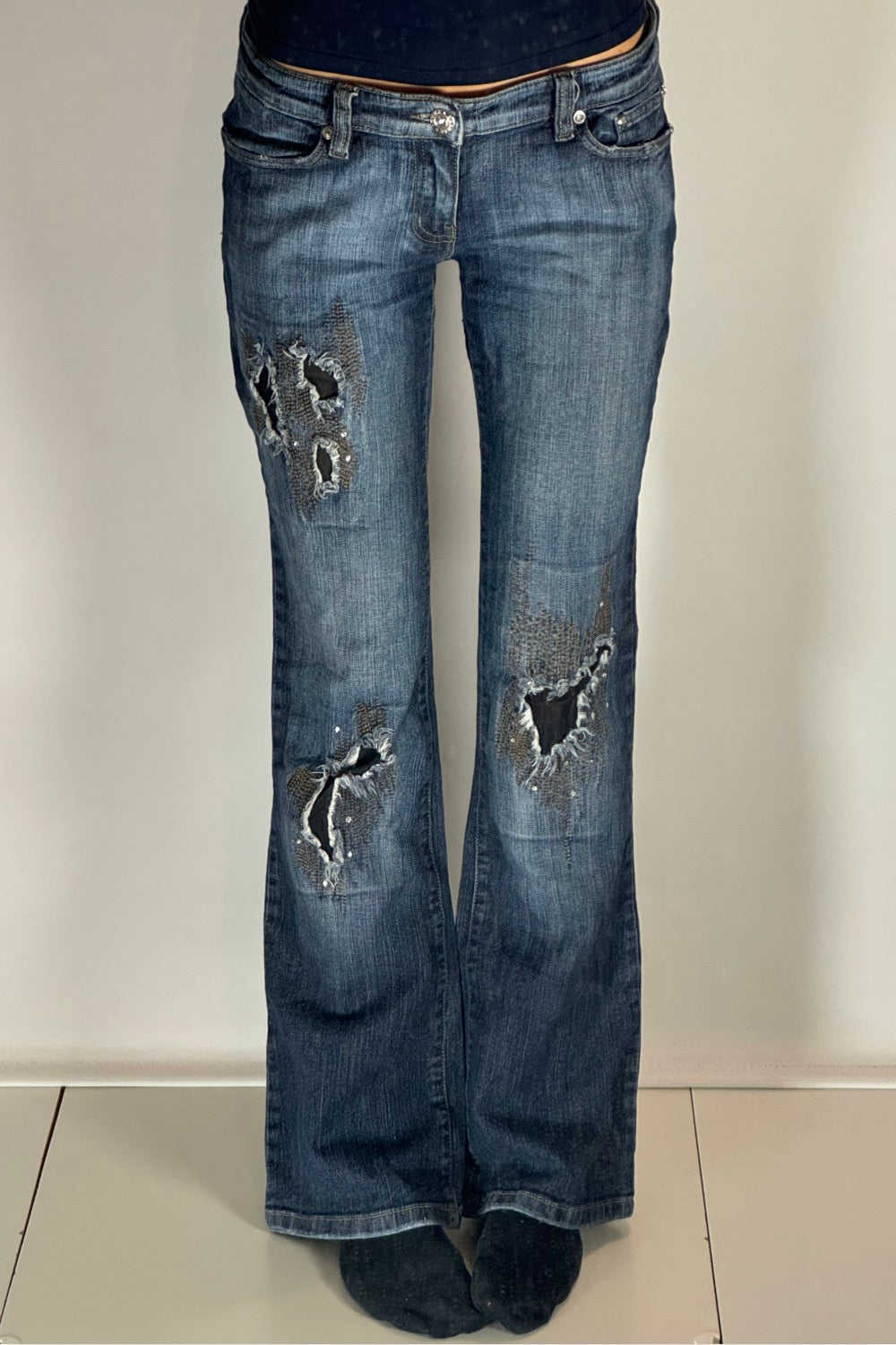 Lågmidjade jeans stl: S