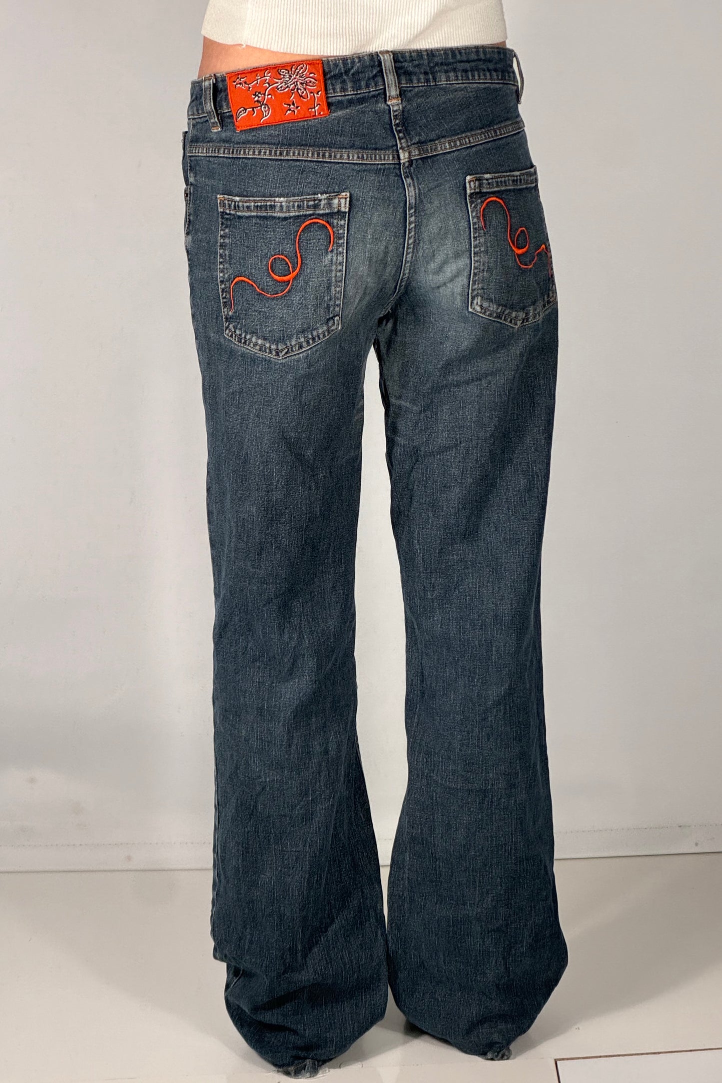 Lavtaljede jeans str: M