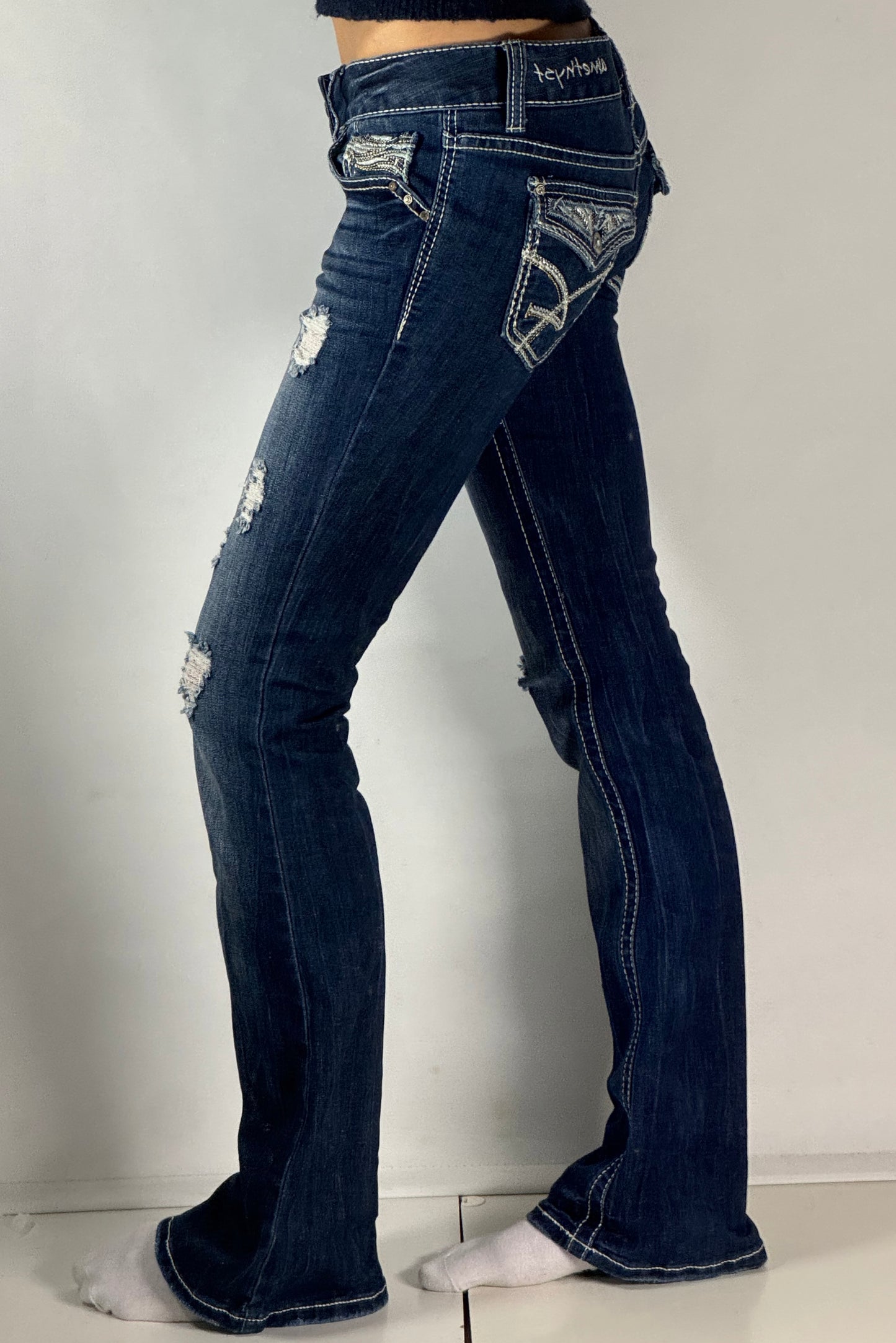 Lågmidjade jeans stl: S