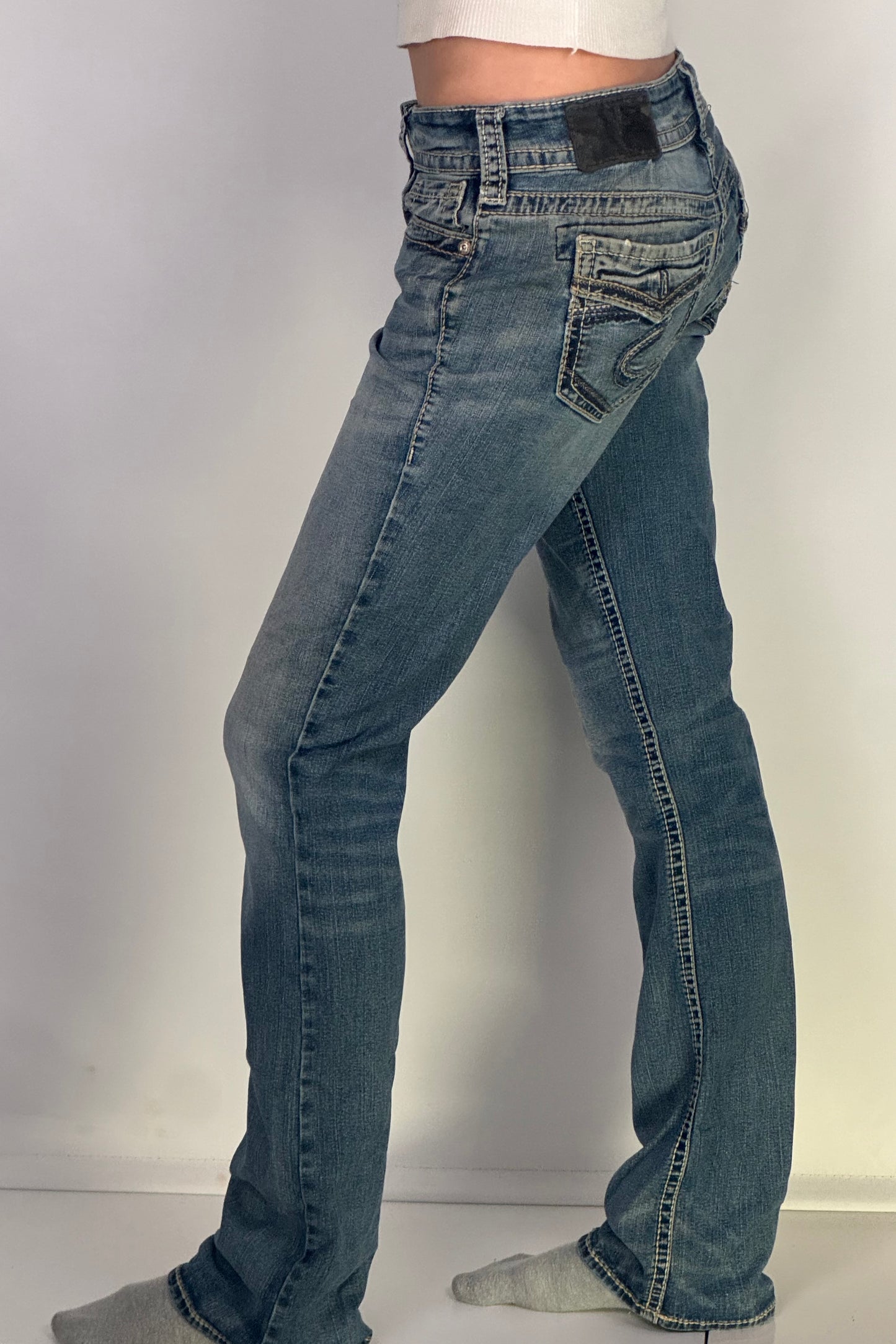 Lågmidjade jeans stl: S