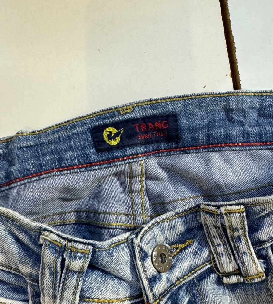 Lågmidjade jeans–stl: S