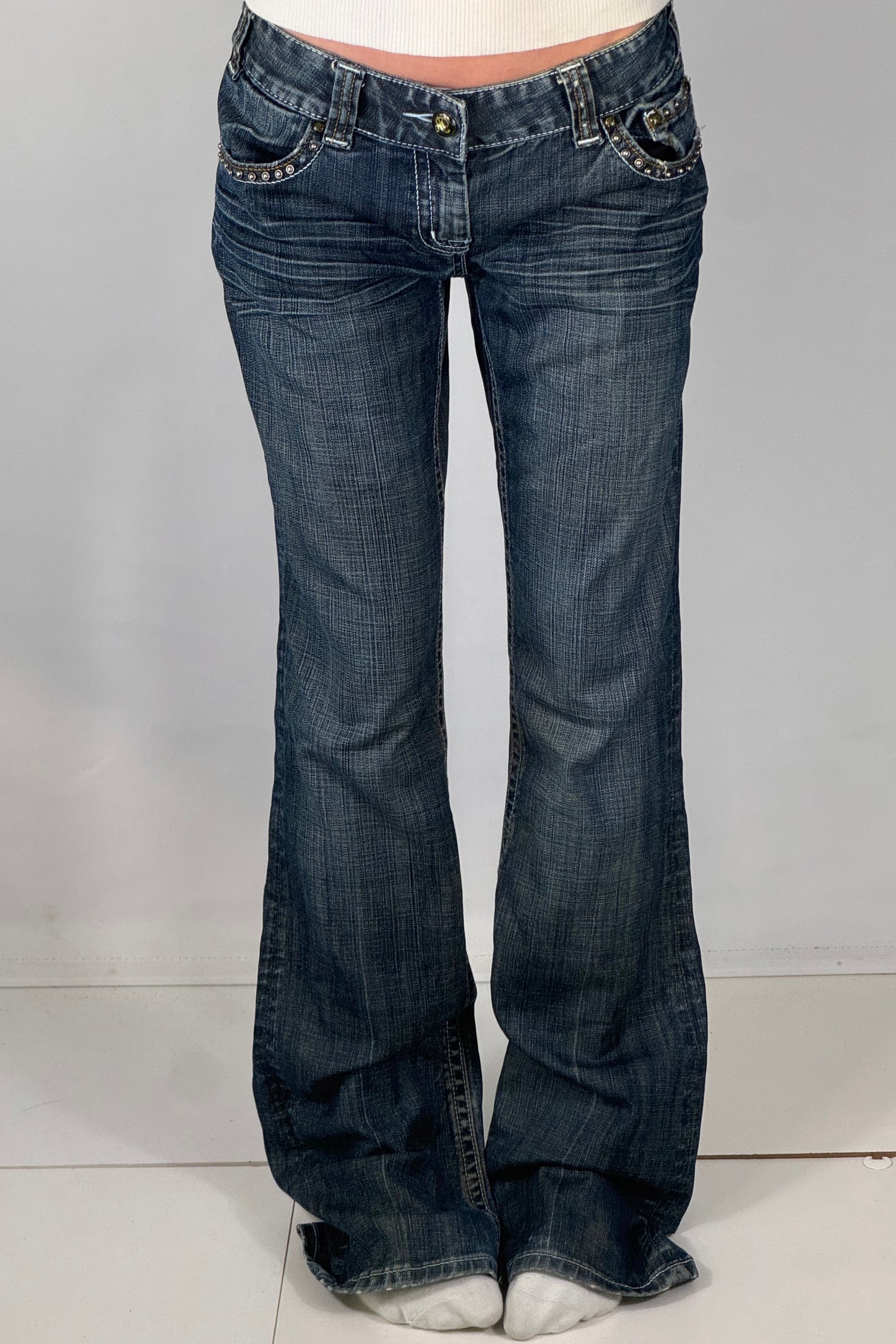 Lavtaljede jeans str: M