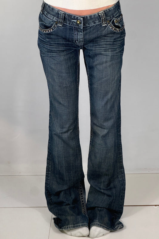 Lågmidjade jeans stl: M