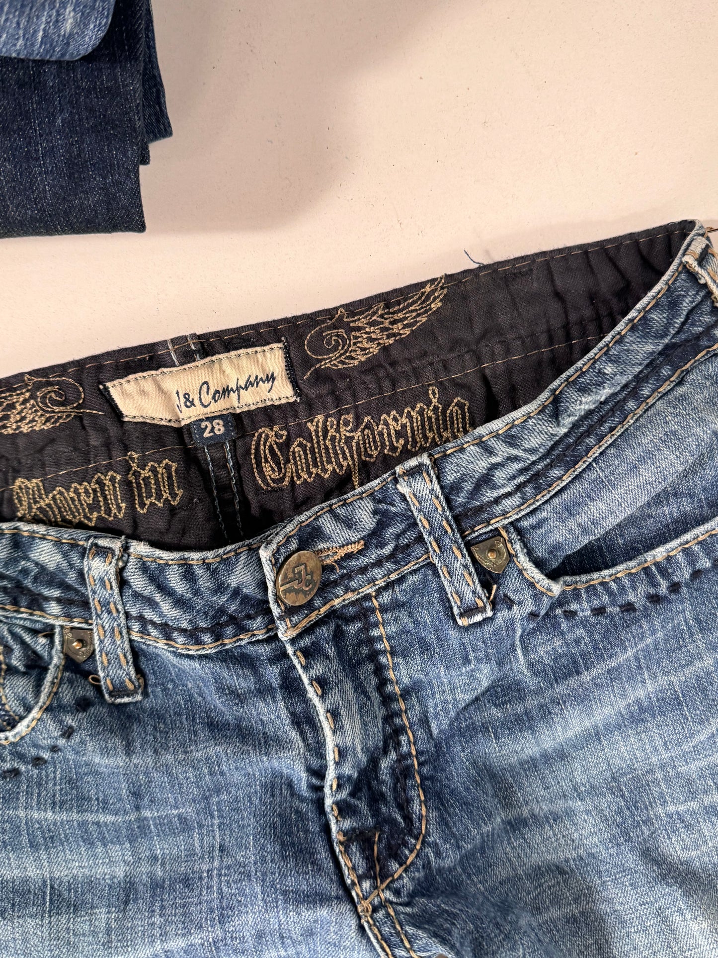 Lavtaljede jeans str: S