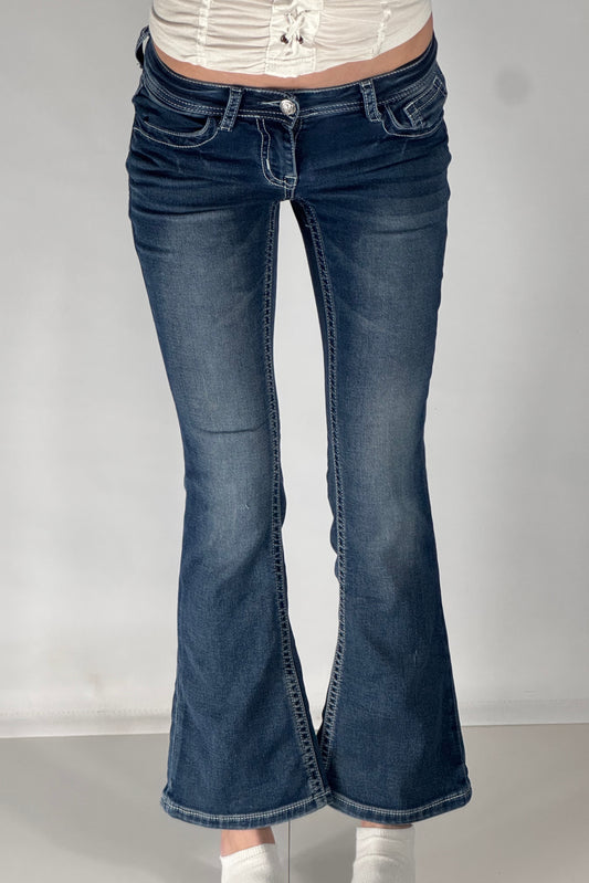 Lavmidede jeans str: XXS