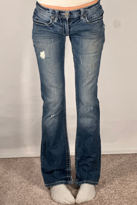 Lavmidede jeans str: XXS