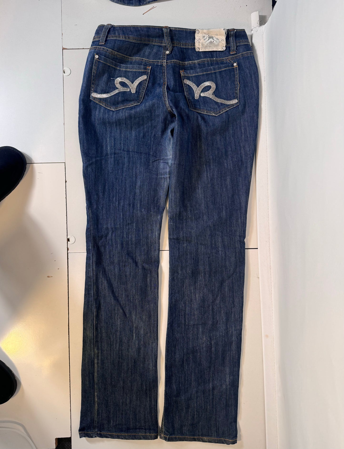 Lavtaljede jeans str: S