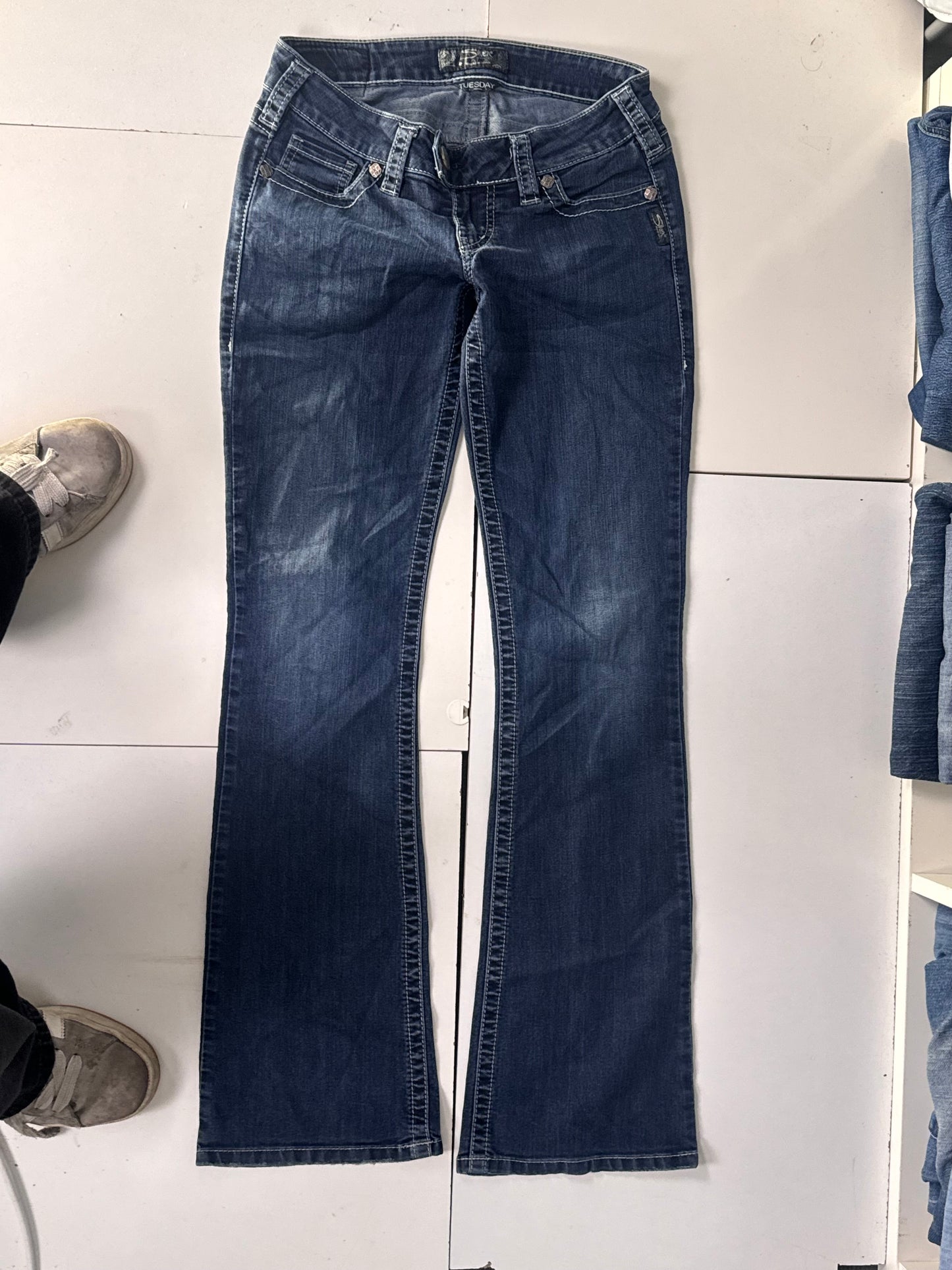 Lågmidjade jeans stl: XS