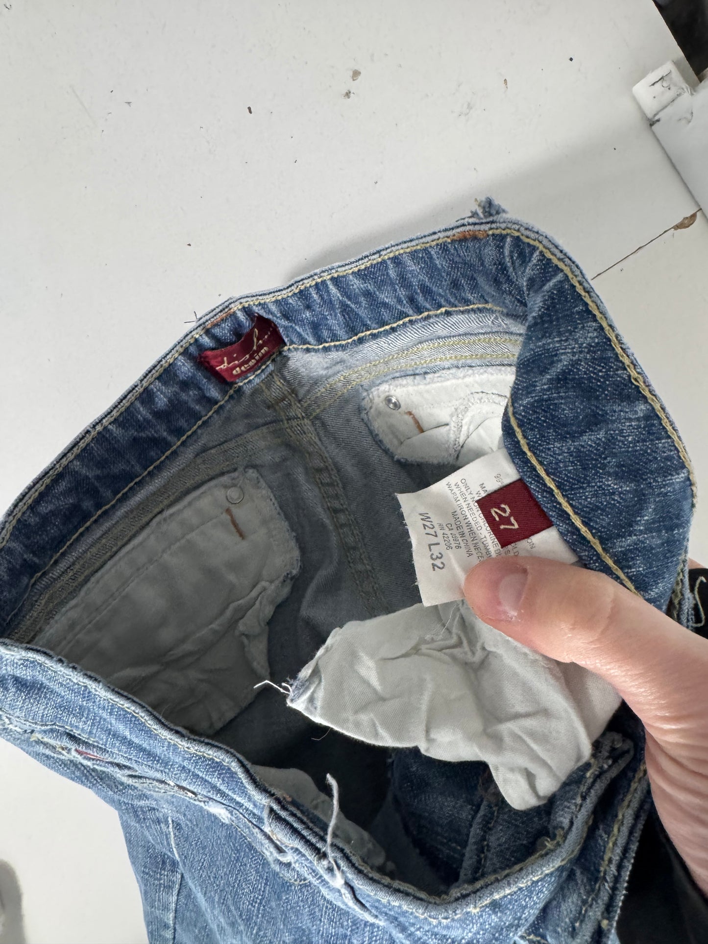 Lavtaljede jeans str: