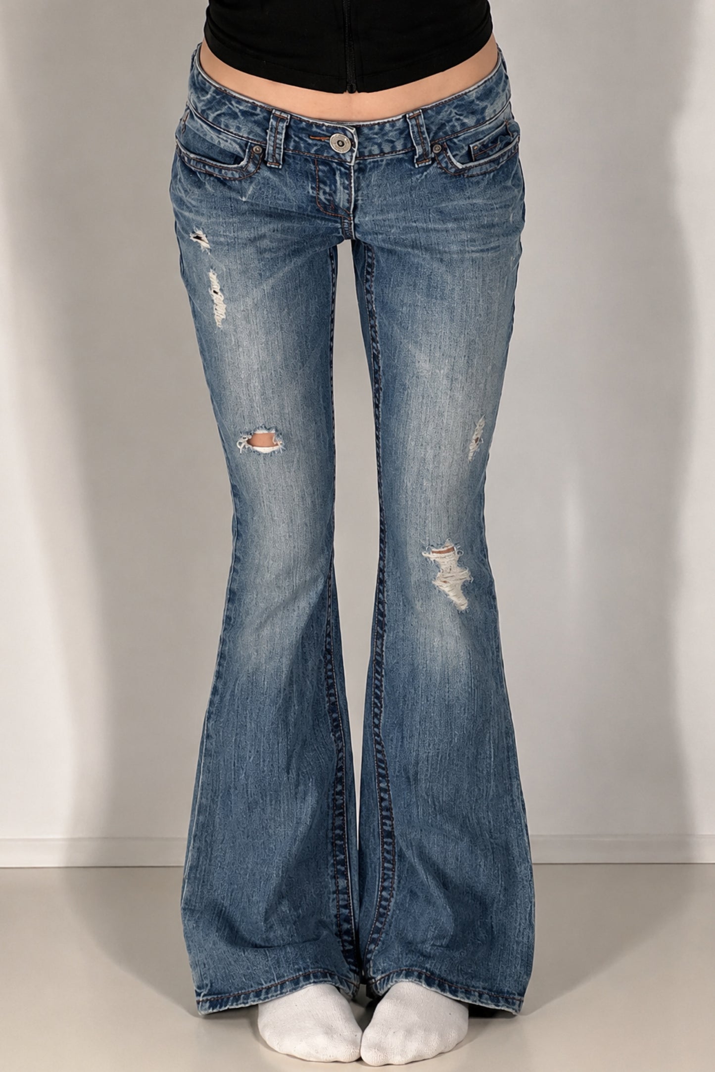Lågmidjade jeans stl: S