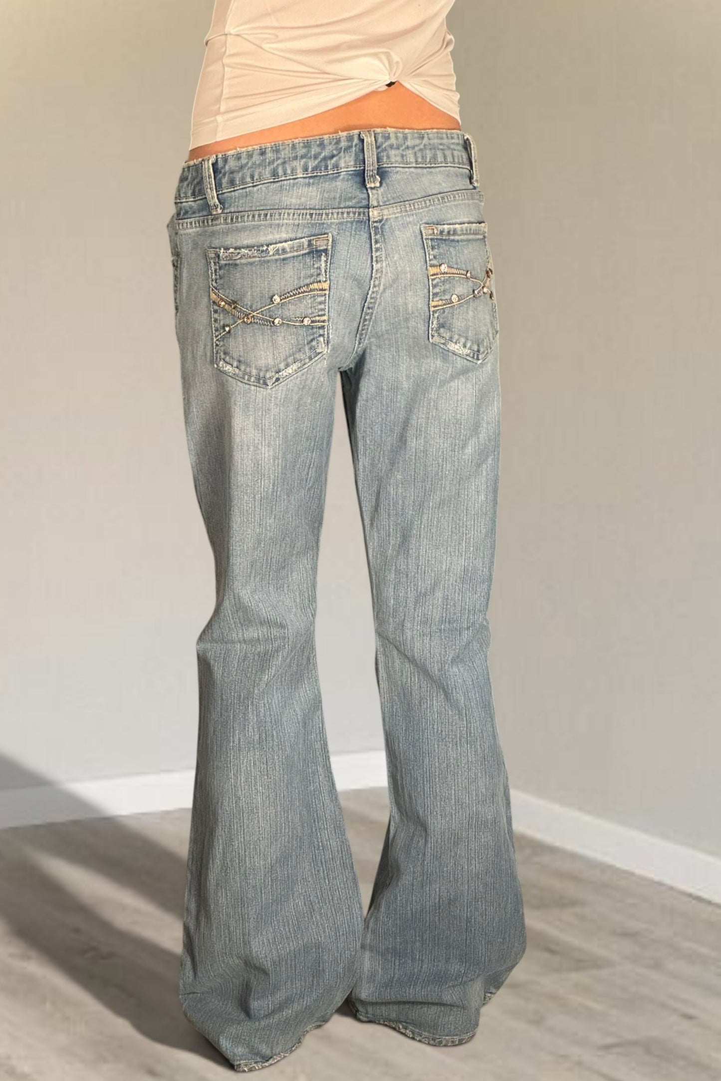 Lågmidjade jeans stl: S/M