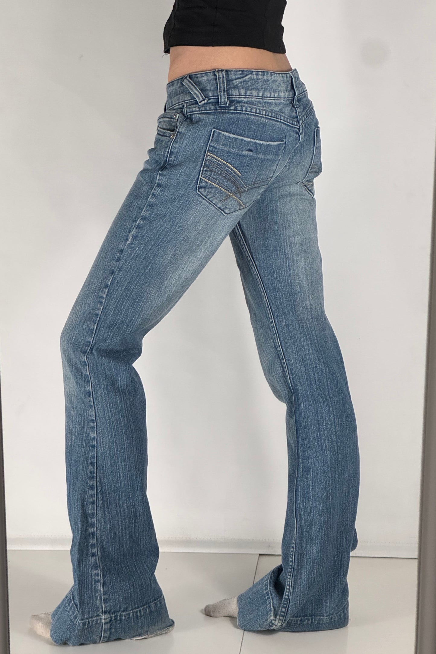 Lågmidjade jeans stl: S