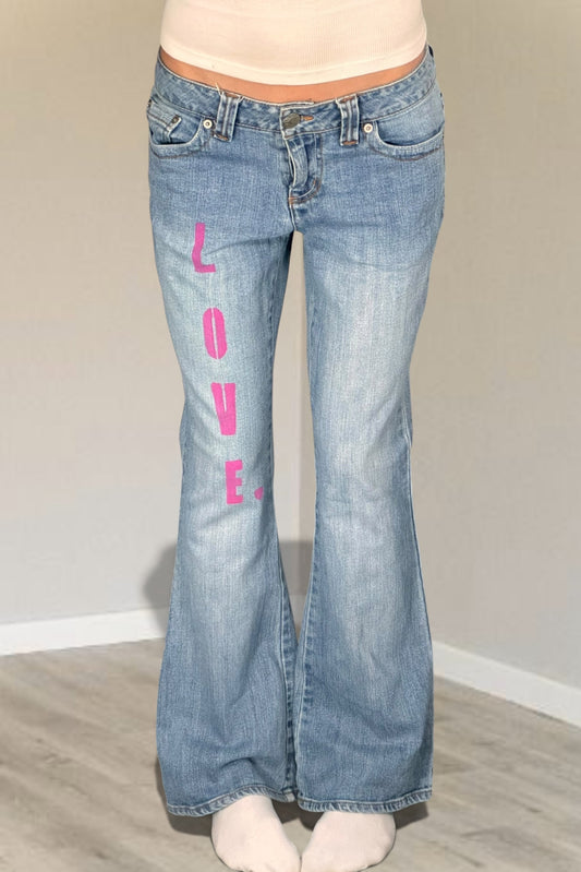 Lågmidjade jeans stl: S