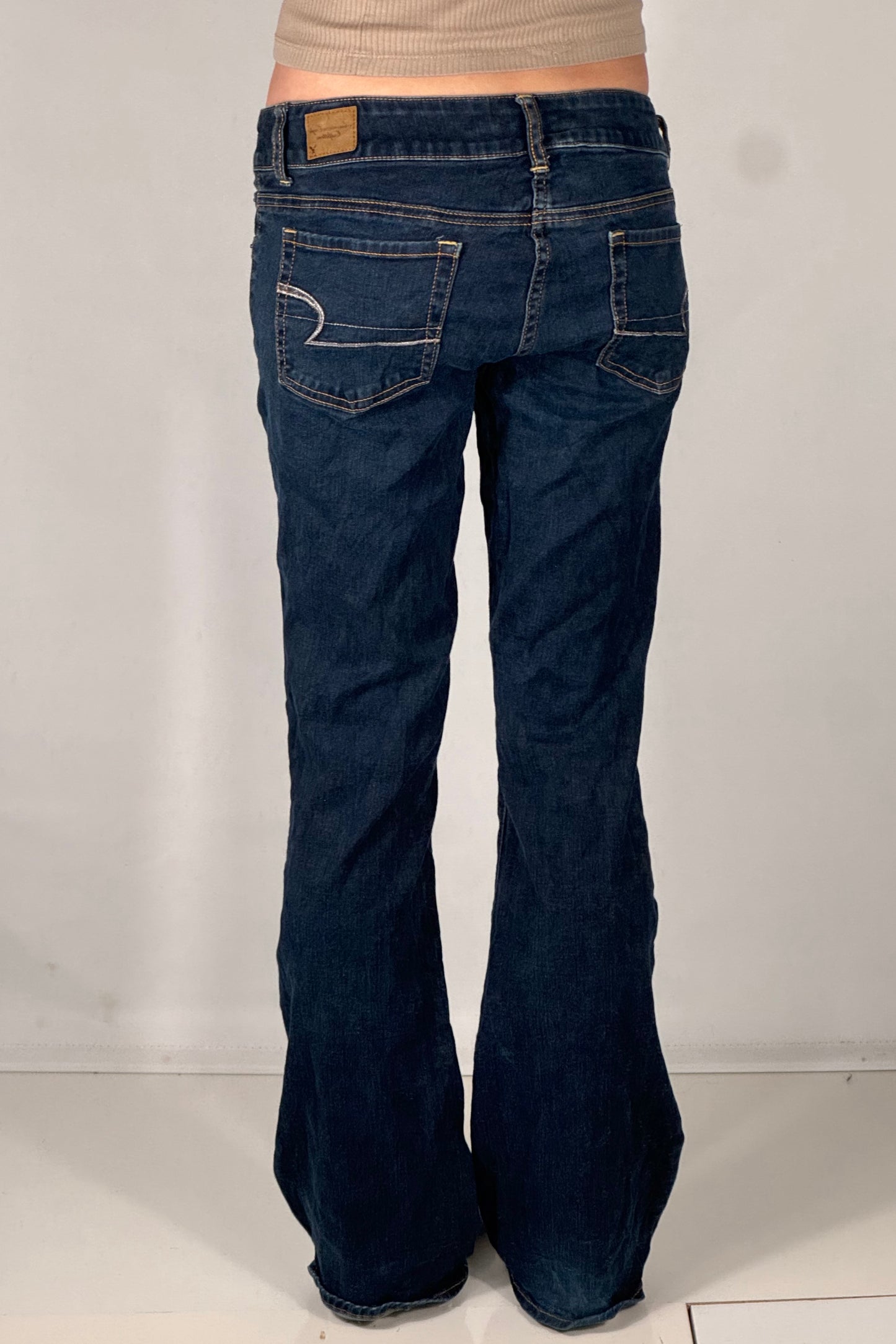 Lavtaljede jeans str: S