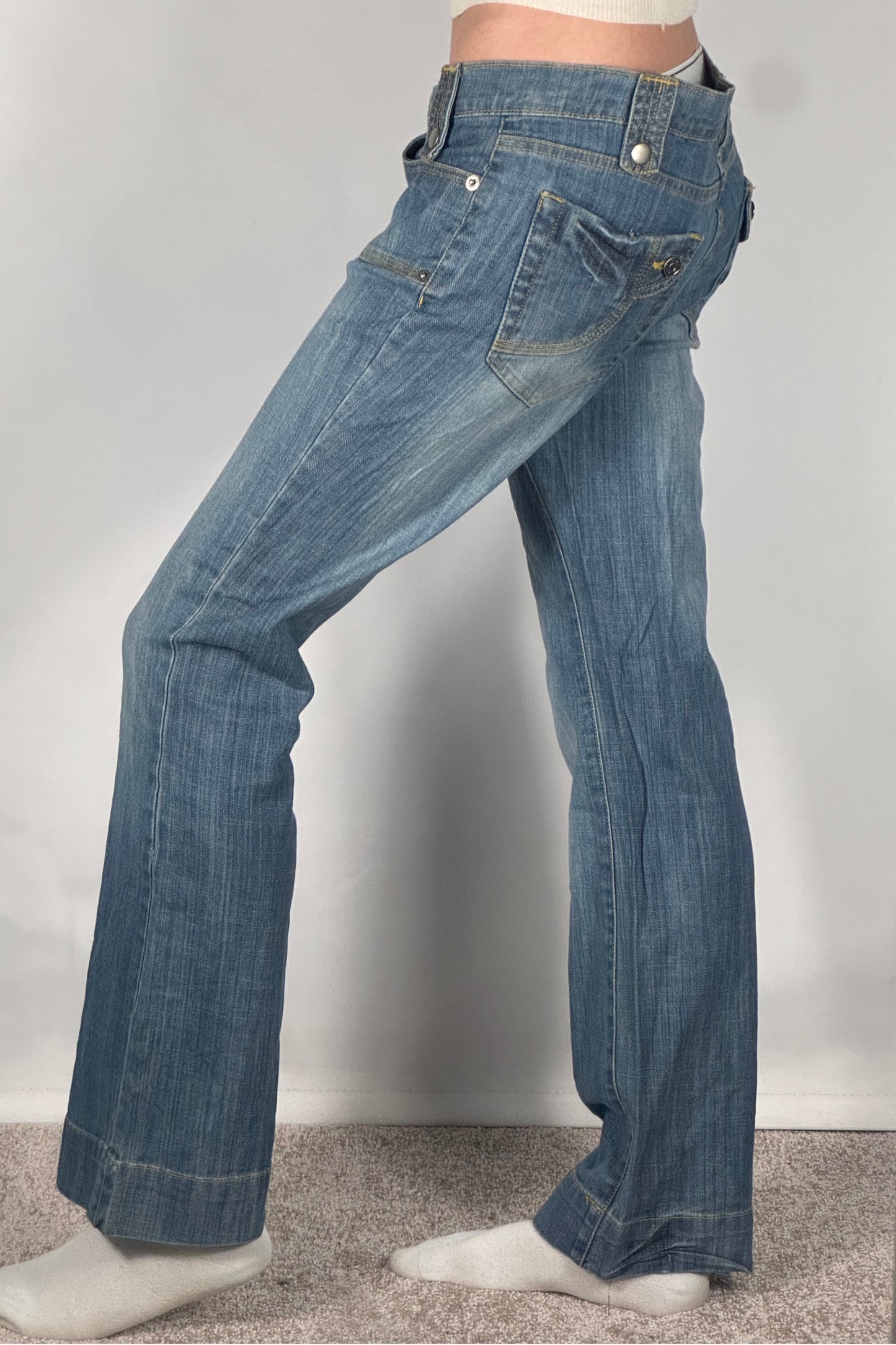 Lågmidjade jeans stl: S