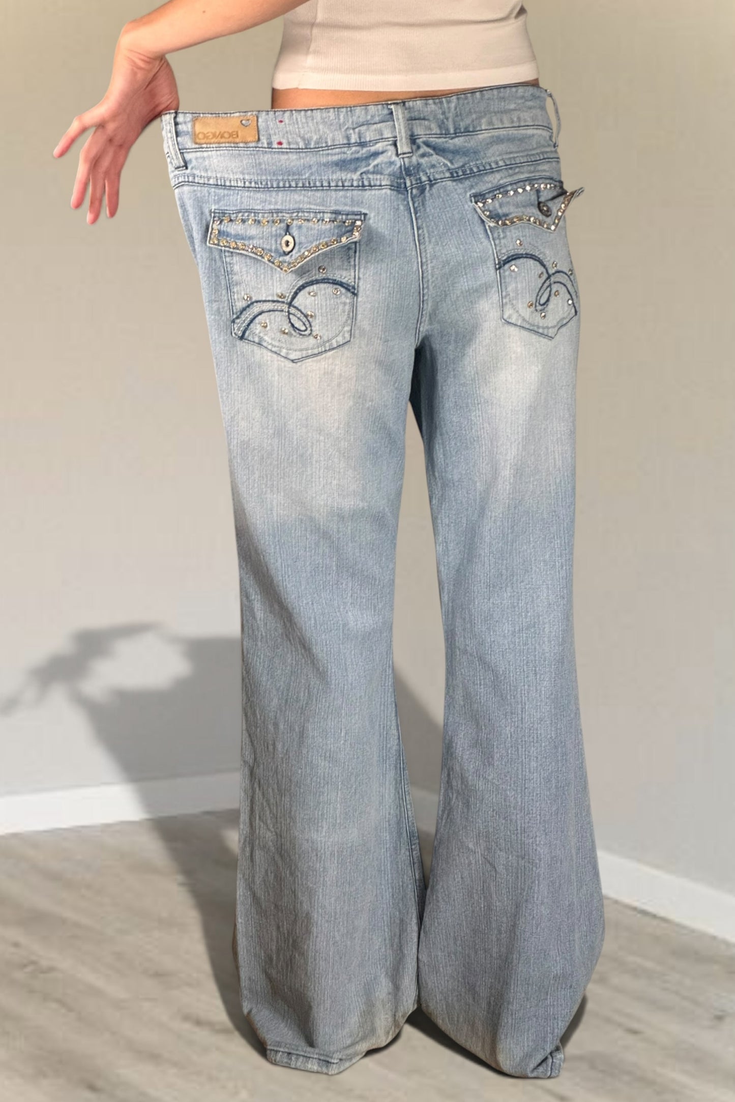 Lågmidjade jeans stl: XL