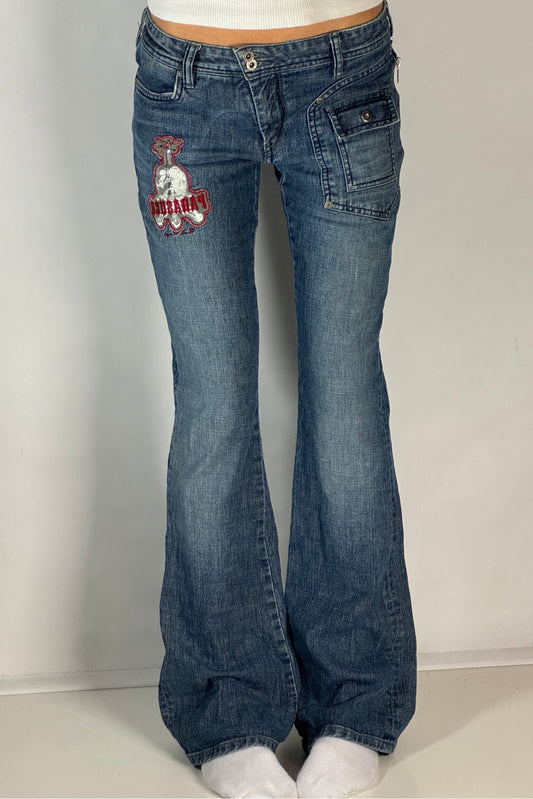 Lågmidjade jeans stl: S