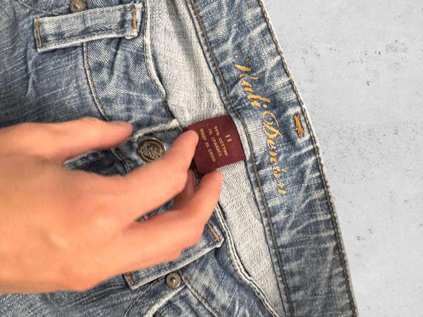 Lågmidjade jeans stl: S