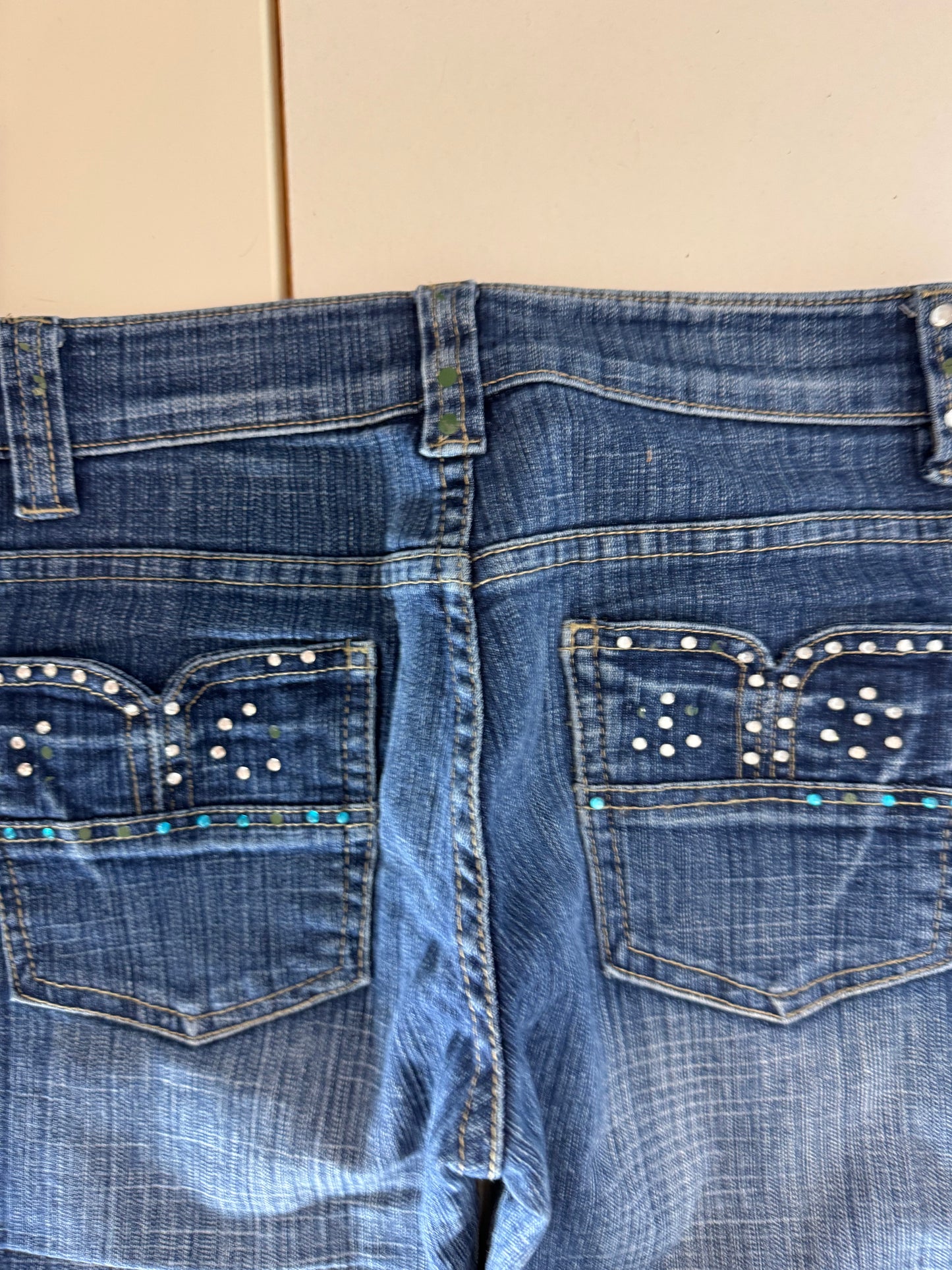 Lågmidjade jeans–stl: XS